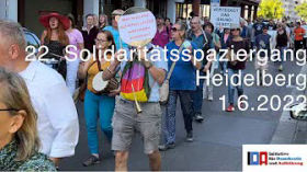 22. Solidaritätsspaziergang in Heidelberg am 1.6.22 by Offene Gesellschaft Kurpfalz