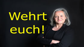 Beate Bahner auf Demo gegen Totalitarismus in Heidelberg: Haltet durch! by Offene Gesellschaft Kurpfalz