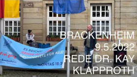 Immunologe gegen einrichtungsbezogene Spritzpflicht auf Demo in Brackenheim am 9.5.22 by Offene Gesellschaft Kurpfalz